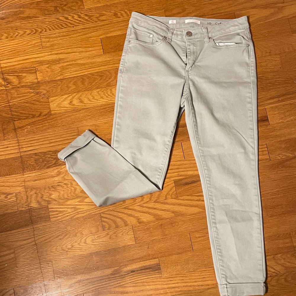 LC Lauren Conrad Women's Light Gray Skinny Jeans